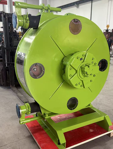 中鐵某局軟管泵配液壓馬達泵送礦漿